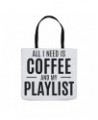 Music Life Tote Bag | All I Need Is Coffee & Music Tote $8.48 Bags